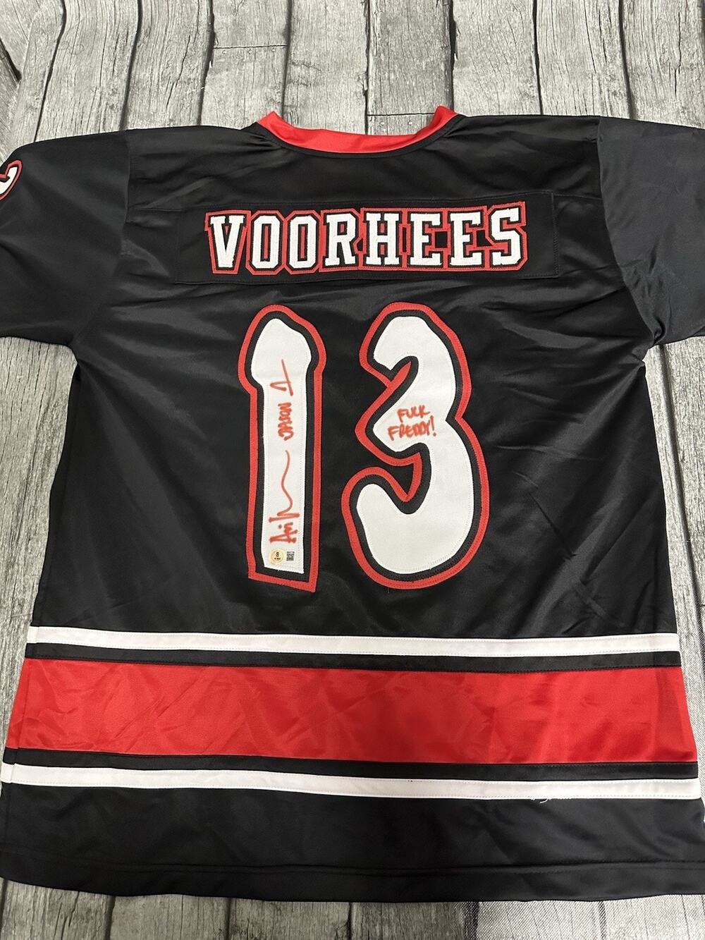 Ari Lehman Signed Jersey Friday The 13th Jason Voorhees Beckett Certified